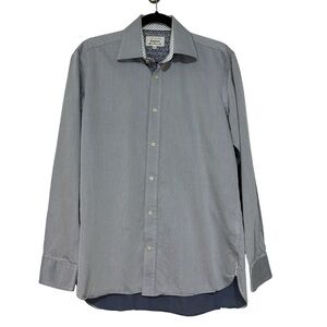 Ted Baker Men’s Endurance Classic Fit Blue Long Sleeve Button Down Dress Shirt